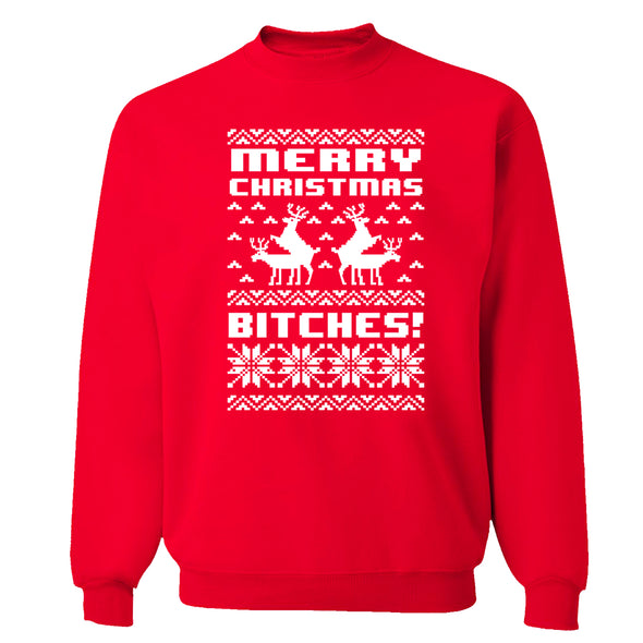 XtraFly Apparel Ugly Christmas Vacation Funny Pullover Crewneck-Sweatshirt