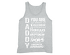 XtraFly Apparel Men's Daddy Superhero Thor Father's Day Tank-Top