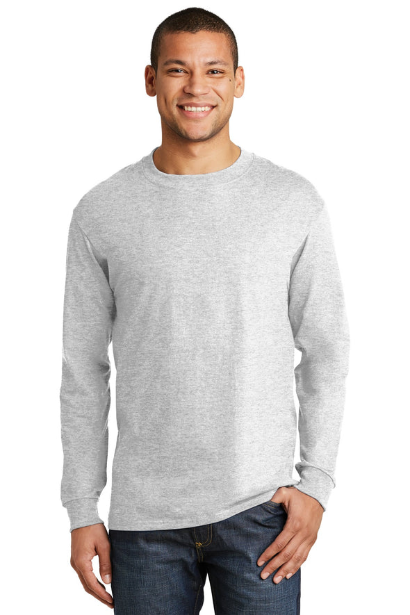 Hanes Beefy-T - 100% Cotton Long Sleeve T-Shirt