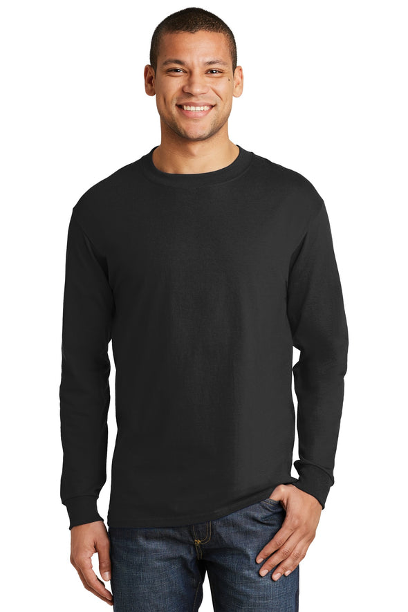 Hanes Beefy-T - 100% Cotton Long Sleeve T-Shirt