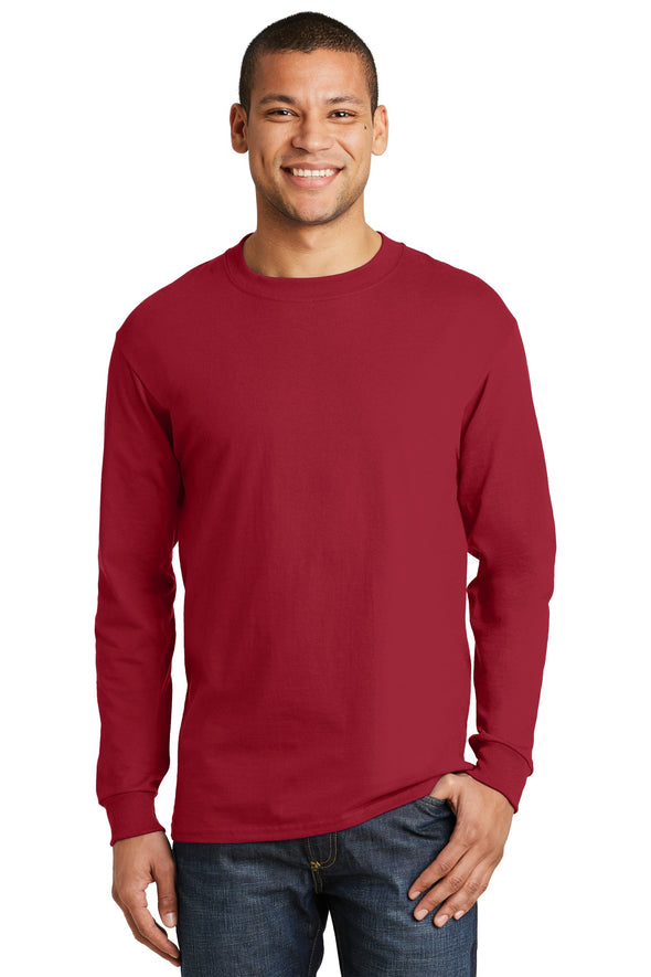 Hanes Beefy-T - 100% Cotton Long Sleeve T-Shirt