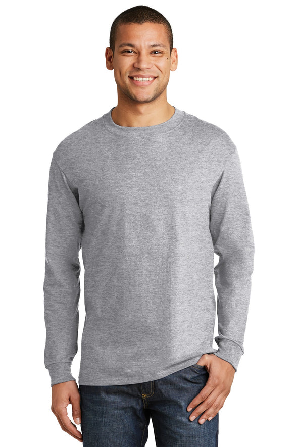 Hanes Beefy-T - 100% Cotton Long Sleeve T-Shirt