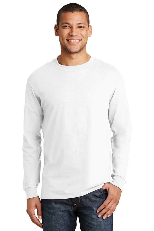 Hanes Beefy-T - 100% Cotton Long Sleeve T-Shirt