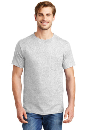 Hanes Beefy-T - 100% Cotton T-Shirt with Pocket