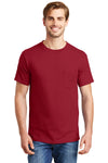 Hanes Beefy-T - 100% Cotton T-Shirt with Pocket