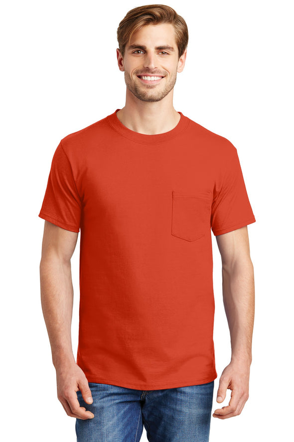 Hanes Beefy-T - 100% Cotton T-Shirt with Pocket