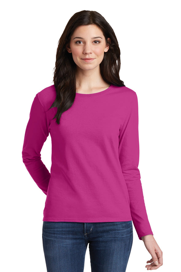 Gildan Ladies Heavy Cotton 100% Cotton Long Sleeve T-Shirt