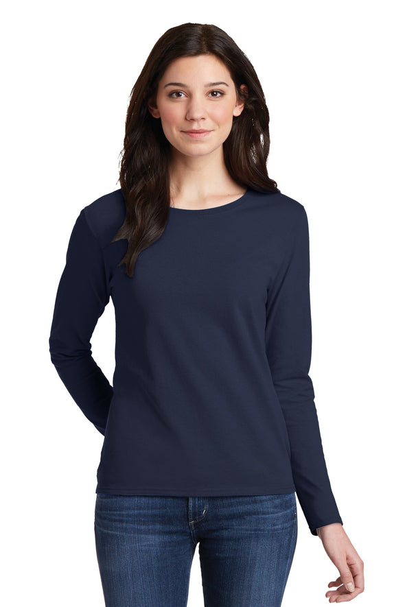Gildan Ladies Heavy Cotton 100% Cotton Long Sleeve T-Shirt