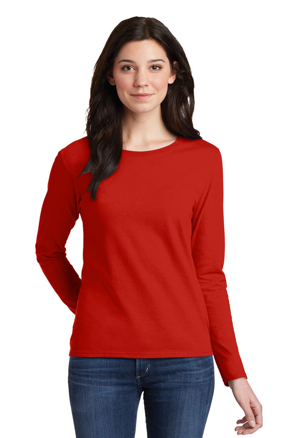 Gildan Ladies Heavy Cotton 100% Cotton Long Sleeve T-Shirt