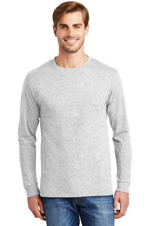 Hanes Tagless 100% Cotton Long Sleeve T-Shirt