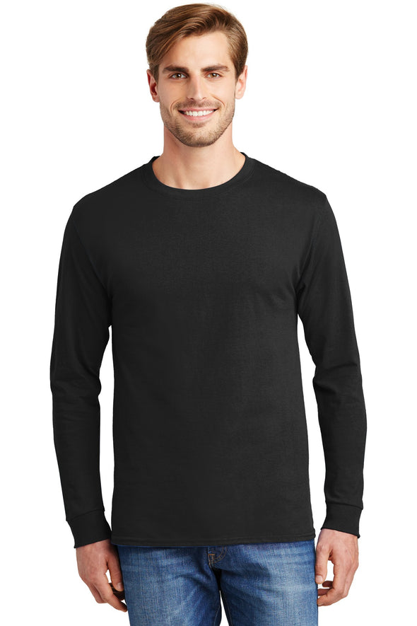 Hanes Tagless 100% Cotton Long Sleeve T-Shirt