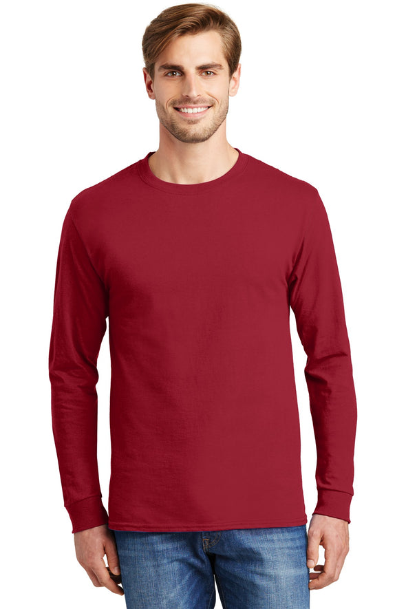Hanes Tagless 100% Cotton Long Sleeve T-Shirt