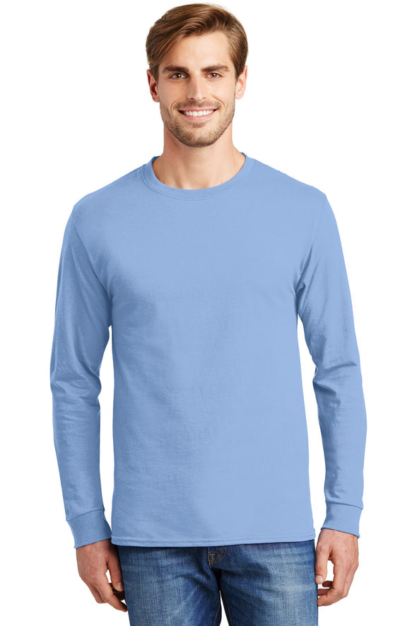 Hanes Tagless 100% Cotton Long Sleeve T-Shirt
