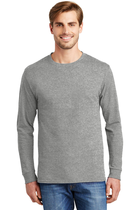 Hanes Tagless 100% Cotton Long Sleeve T-Shirt