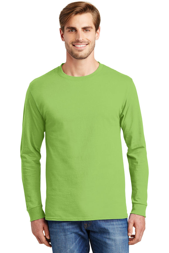 Hanes Tagless 100% Cotton Long Sleeve T-Shirt