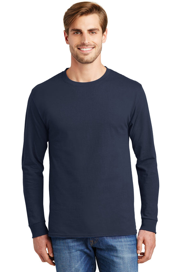 Hanes Tagless 100% Cotton Long Sleeve T-Shirt
