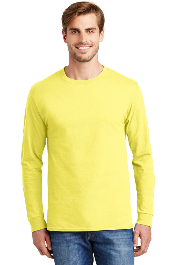 Hanes Tagless 100% Cotton Long Sleeve T-Shirt