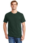 Hanes Tagless 100% Cotton T-Shirt with Pocket