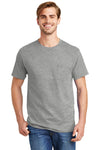 Hanes Tagless 100% Cotton T-Shirt with Pocket