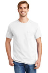 Hanes Tagless 100% Cotton T-Shirt with Pocket