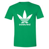 XtraFly Apparel Men's Addicted 420 Leaf  Crewneck Short Sleeve T-shirt