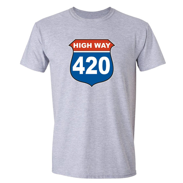 XtraFly Apparel Men's Weed 420  Crewneck Short Sleeve T-shirt