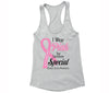 XtraFly Apparel Women's Real Men Wear Pink Breast Cancer Ribbon Racer-back Tank-Top