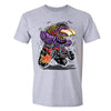 XtraFly Apparel Men's Purple Monster Hot Rod Car Truck Garage Crewneck Short Sleeve T-shirt