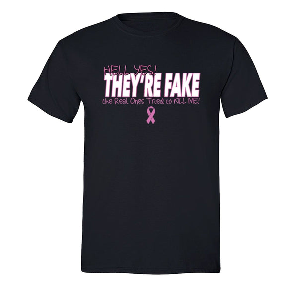 XtraFly Apparel Men's Breast Cancer Awareness Crewneck Short Sleeve T-shirt