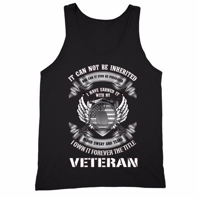 XtraFly Apparel Men's Veteran Blood Sweat Tears Military Pow Mia Tank-Top