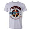 XtraFly Apparel Men's Freedom Firepower Rifle 2nd Amendment Crewneck Short Sleeve T-shirt