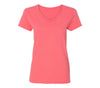 XtraFly Apparel Women's Active Plain Basic V-neck Short Sleeve T-shirt
