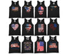 XtraFly Apparel Men's American Flag Distressed 4th of July Tank-Top