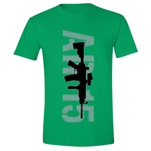 XtraFly Apparel Men's AR-15 Rifle 2nd Amendment Crewneck Short Sleeve T-shirt
