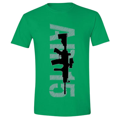 XtraFly Apparel Men's AR-15 Rifle 2nd Amendment Crewneck Short Sleeve T-shirt