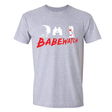 XtraFly Apparel Men's Babewatch Wave Bikini Novelty Gag Crewneck Short Sleeve T-shirt