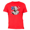 XtraFly Apparel Men's Marilyn Monroe USA Flag American Pride Crewneck Short Sleeve T-shirt