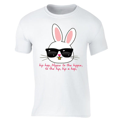 XtraFly Apparel Men's Hip Hop Bunny Easter Crewneck Short Sleeve T-shirt