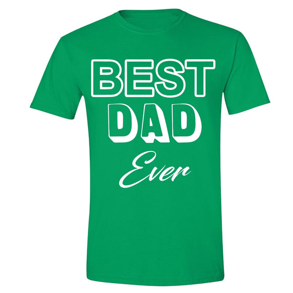 XtraFly Apparel Men's Best Dad Ever Father's Day Crewneck Short Sleeve T-shirt