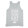 XtraFly Apparel Men's Talking to My Cat Animal Lover Tank-Top