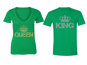 XtraFly Apparel Reina Queen Rey King Valentine's Matching Couples Short Sleeve T-shirt