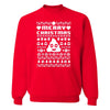 XtraFly Apparel Merry Xmas Emoji Poop Ugly Christmas Pullover Crewneck-Sweatshirt