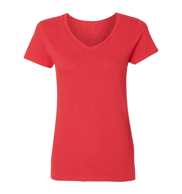 XtraFly Apparel Women's Active Plain Basic V-neck Short Sleeve T-shirt