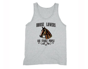 XtraFly Apparel Men's Horse Lovers Stable People Novelty Gag Tank-Top