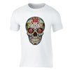 XtraFly Apparel Men's Muerte Cross Sugarskull Skulls Day Of Dead Crewneck Short Sleeve T-shirt