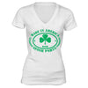 XtraFly Apparel Women's St. Patrick's Day Irish Pride V-neck Short Sleeve T-shirt