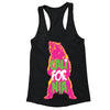 XtraFly Apparel Women's Screaming Cali Bear California Pride Racer-back Tank-Top