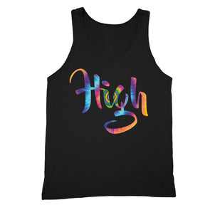 XtraFly Apparel Men's High Tie Dye 420  Tank-Top