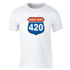 XtraFly Apparel Men's Highway 420  Crewneck Short Sleeve T-shirt
