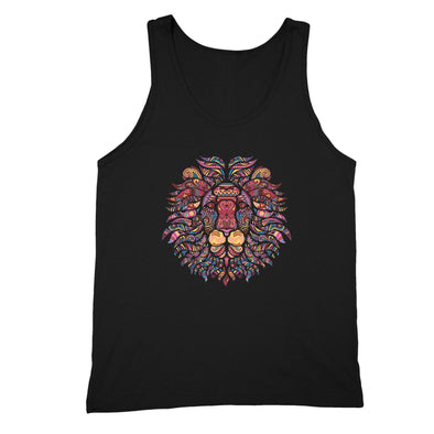 XtraFly Apparel Men's Lion Rasta Reggae Pink Tribal Animal Tank-Top